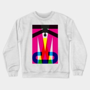 CMYK Ink Drop Typography Crewneck Sweatshirt